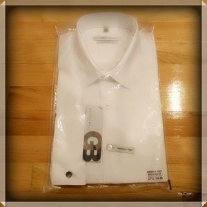 Geoffrey Beene Dress Shirt - French Cuff - White